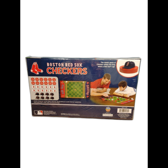 Boston Red Sox Checkers Board Game Masterpieces Inc. MLB Baseball Field - Picture 3 of 6